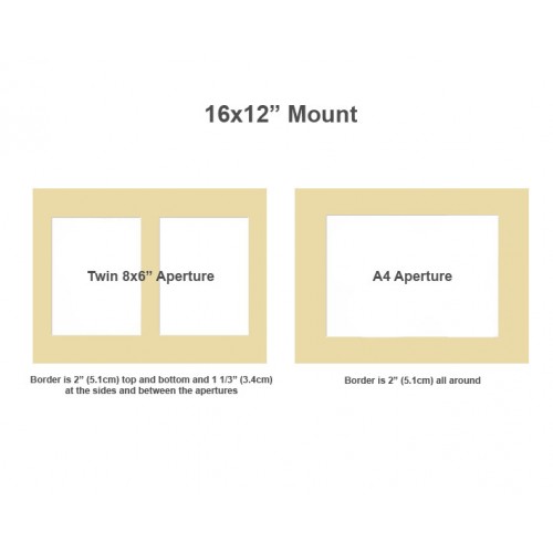 12x16 Inch Double Bevel Edge Picture Photo Mount